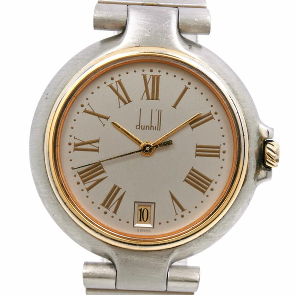 DUNHILL Millennium Watch Stainless Steel Swiss Made Silver Quartz Analog Display - Picture 1 of 7